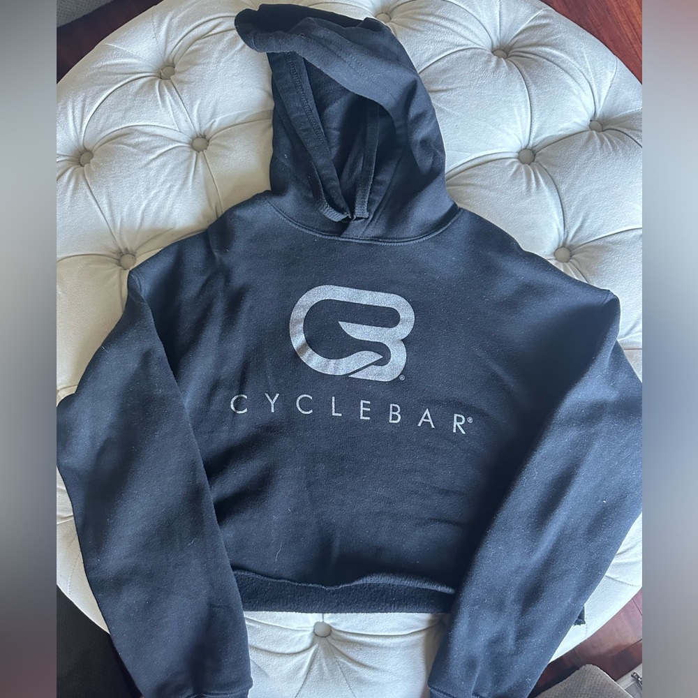 Cyclebar cropped hoodie